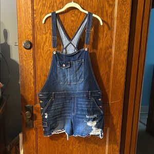 No Boundaries Blue Denim Overalls